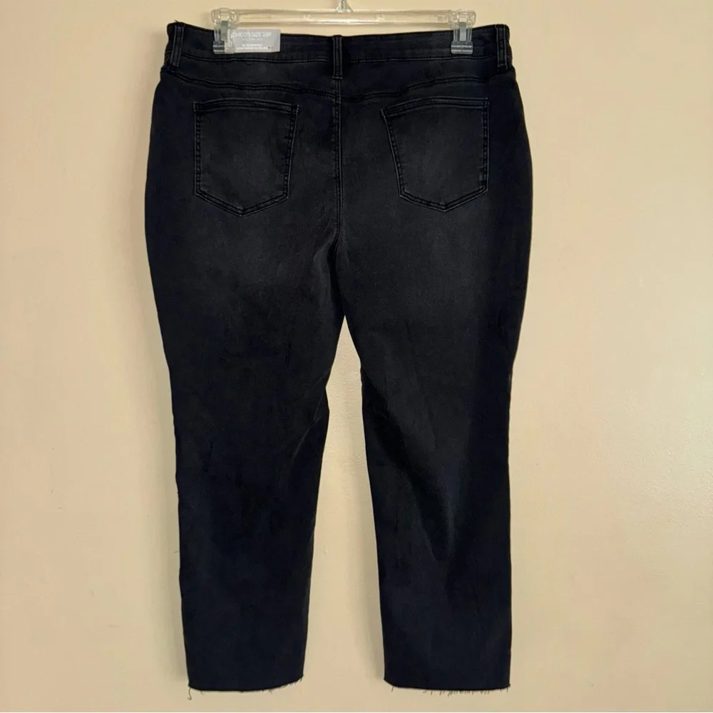 Chico’s Black So Slimming Beaded Vines Girlfriend Slim Leg Jean 2.5P NWT! - Picture 5 of 8